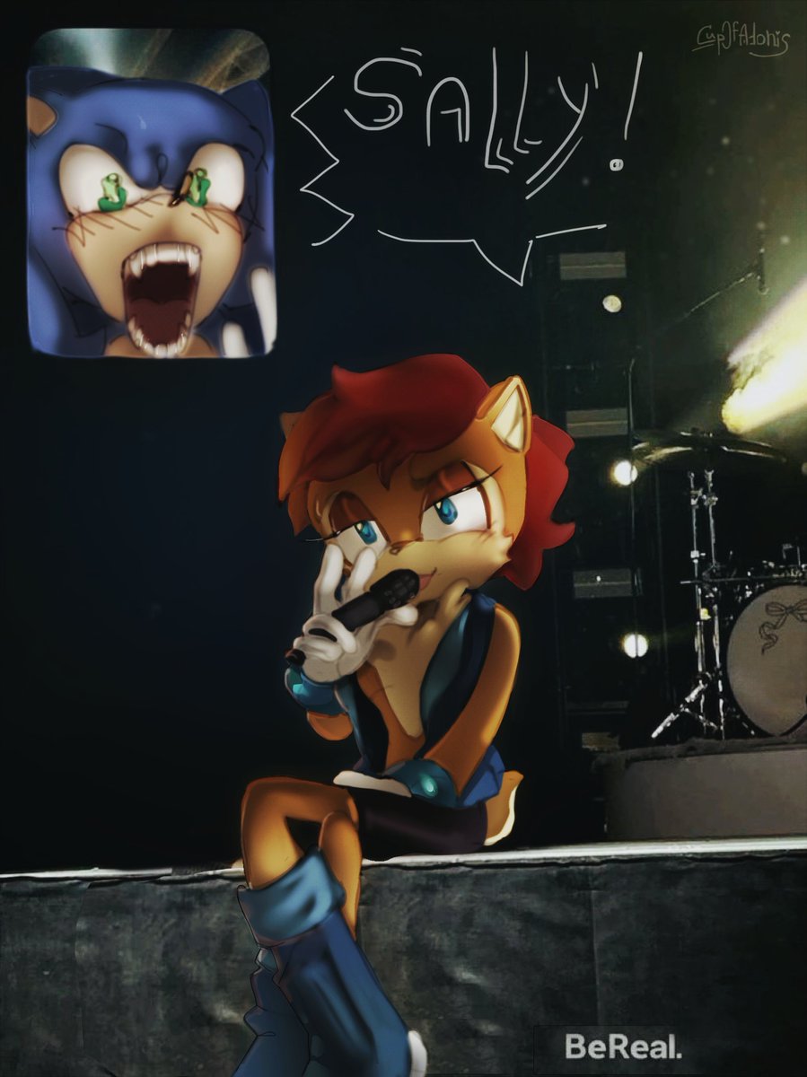 iv_adonis's tweet photo. Welcome dude 
#Bereal #Sonic #SonicSally #SallyAcorn #Sonally https://t.co/hrfUWo5X2U