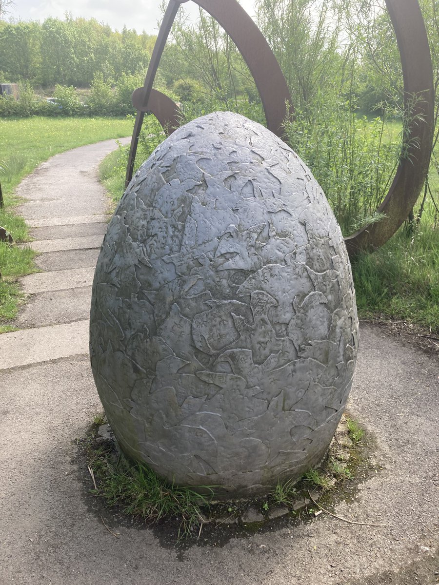 Day 1 - Yes Egg #DechartGames 

this giant egg statue at my local nature reserve always amuses me whenever i see it, especially with the whole “yes egg” joke from the community