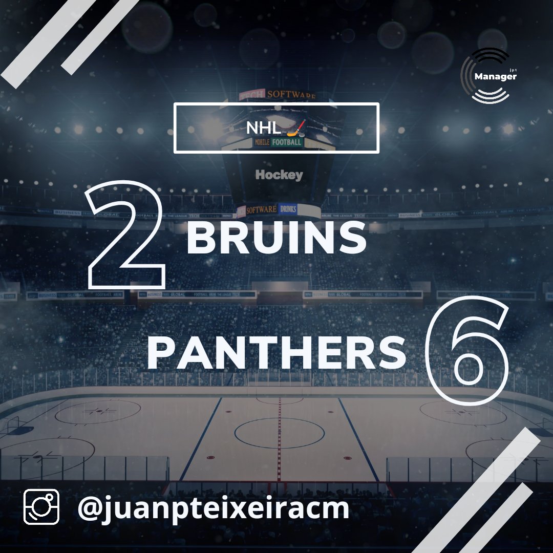 #NHL 🏒🇺🇸 | Ronda 2

🟡⚫ @NHLBruins 2️⃣
🔵🟠 @FlaPanthers 6️⃣

#NHLTwitter #HockeyTwitter #floridapanthershockey #bostonbruinshockey #Panthers #Bruins #nhlhockey #StanleyCupPlayoffs #NHLPlayoffs #NHLonTNT #hockeyplayers #hockeygame #hockeyfan #hockeycards #NHLPlays #playoffs