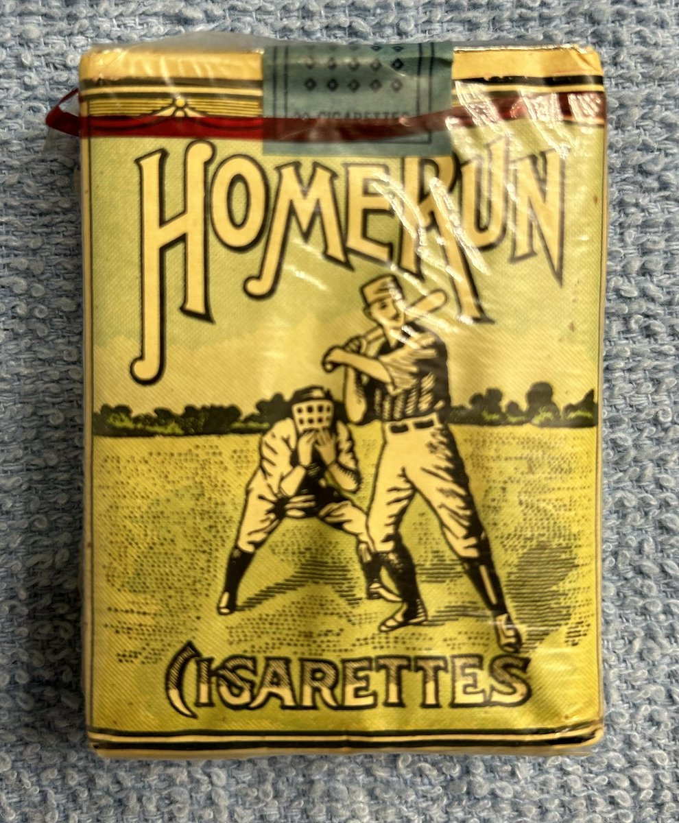 My family practitioner gave this unopened pack of Homerun cigarettes before he passed away. I don’t know the age but I believe it’s past the date they included a trading card. Any experts?