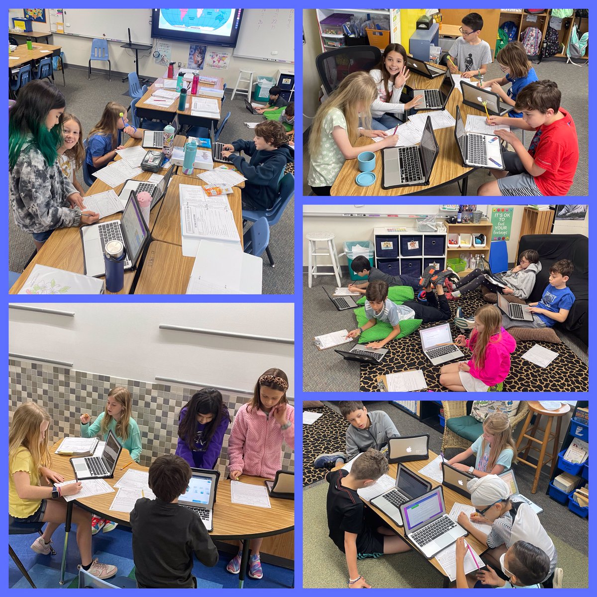 Five groups, five oceans….Studying our oceans has begun in Room 314! One of our first steps to our Sea Creature Showcase! #fourthgrade
