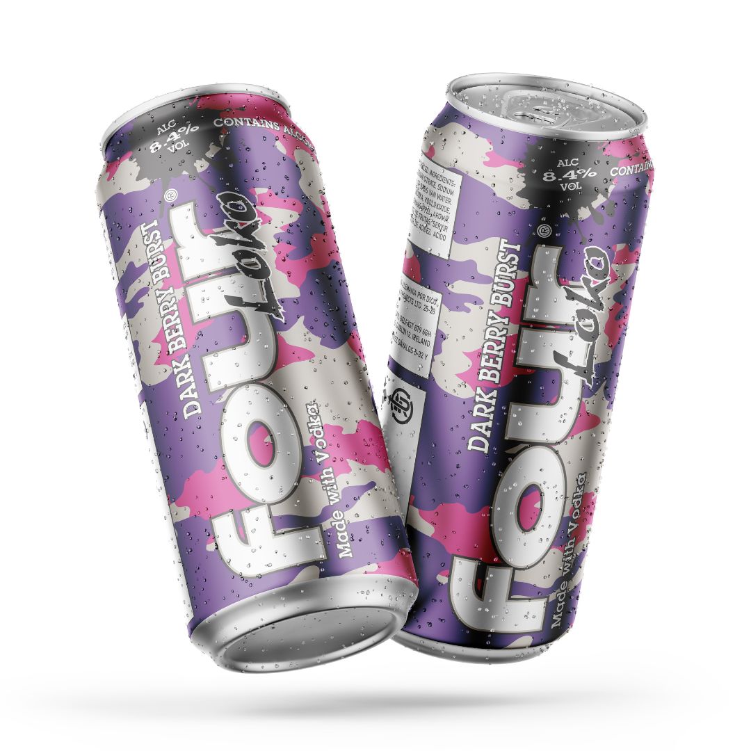 NEW 🍇 Drinks Four Loko launches new Dark Berry Burst flavour vodka-based RTD Available for rsp: £3.49/440ml (8.4% abv)