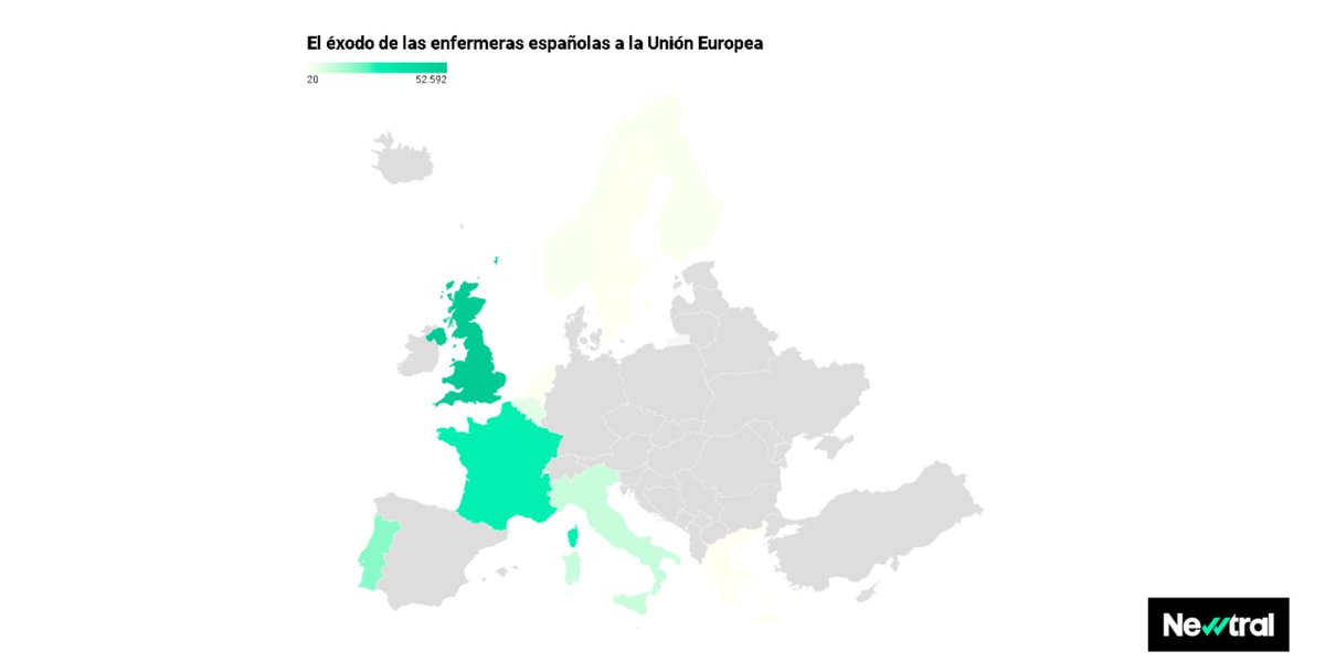 🏥🚨 España se encuentra 2,2 puntos por debajo de la media europea de enfermeras por cada 1.000 habitantes. newtral.es/escasez-enferm…