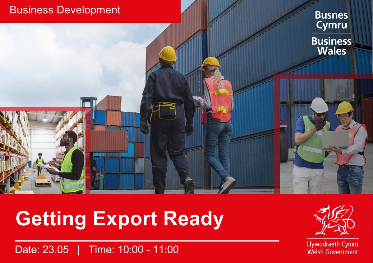 Thinking about #exporting? Don’t know where to start? This webinar will equip you with the tools for you to develop skills and knowledge for export planning, developing a strategic plan, and marketing. 📅 23.05 ⏰ 10:00 - 11:00 🔗ow.ly/AMQ250RtyOM #ExploreExport