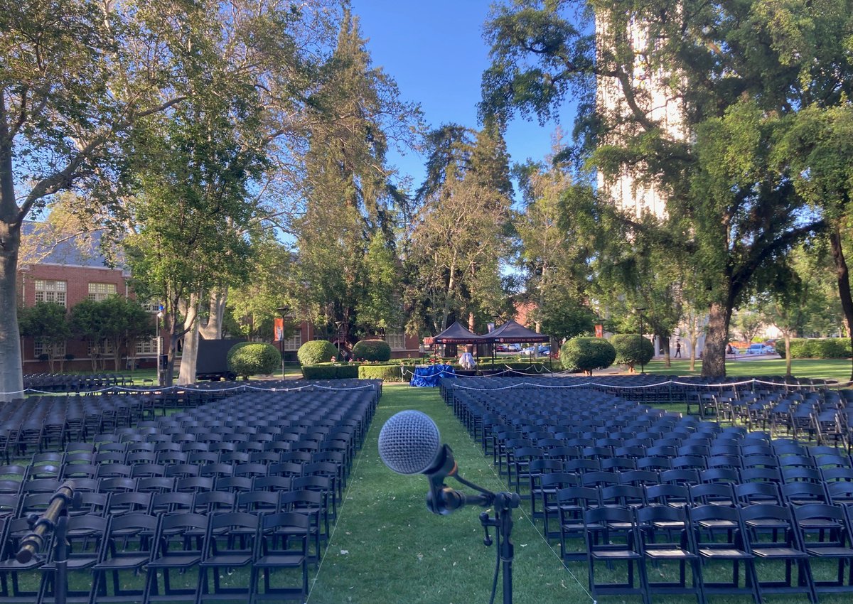 I know of no more breathtakingly majestic setting for graduation than historic Knoles Lawn at @UOPacific. So excited for our #Students on their special day today and the bright futures that lie ahead. #commencement2024 #pacificproud