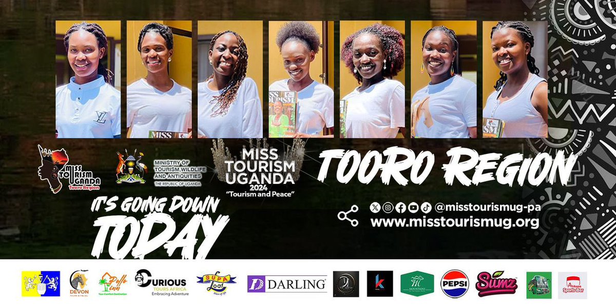 Today is the D-day Miss tourism Tooro will be crowning the next Queen. 
I hope you all have been keeping up and seen the beautiful tooro region from the comfort of your home.
#Tourismandpeace 
#Greeningtourism