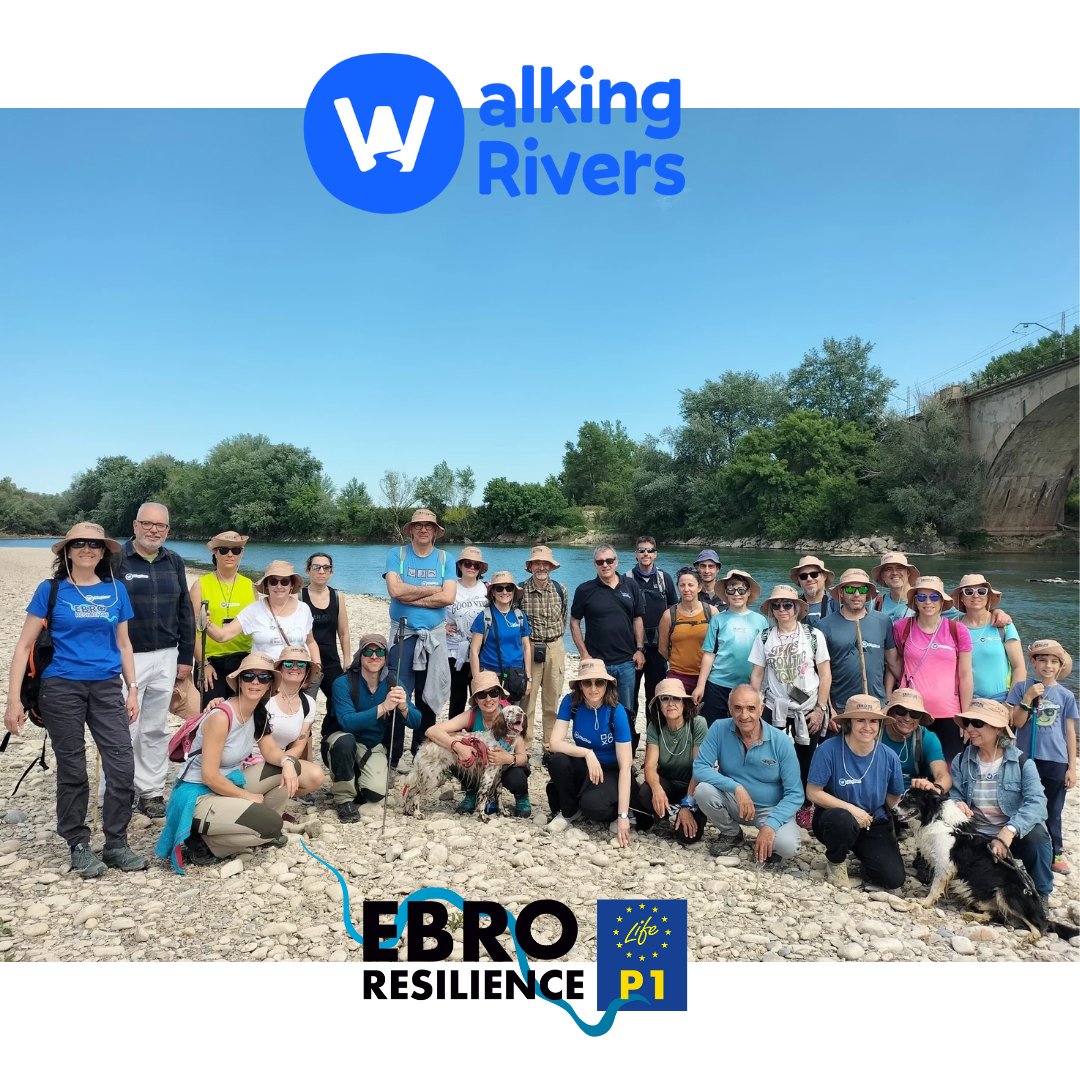 El #Ebro no podía faltar a  #WalkingRivers. El proyecto #LIFEEbroResilienceP1 ha sumado hoy está fantástica ruta del meandro de El Señorío, en Castejón, al meandro de La Roza, Alfaro.
10.000 pasos 👣 en esta iniciativa mundial, que nosotros queríamos compartir 🥾.