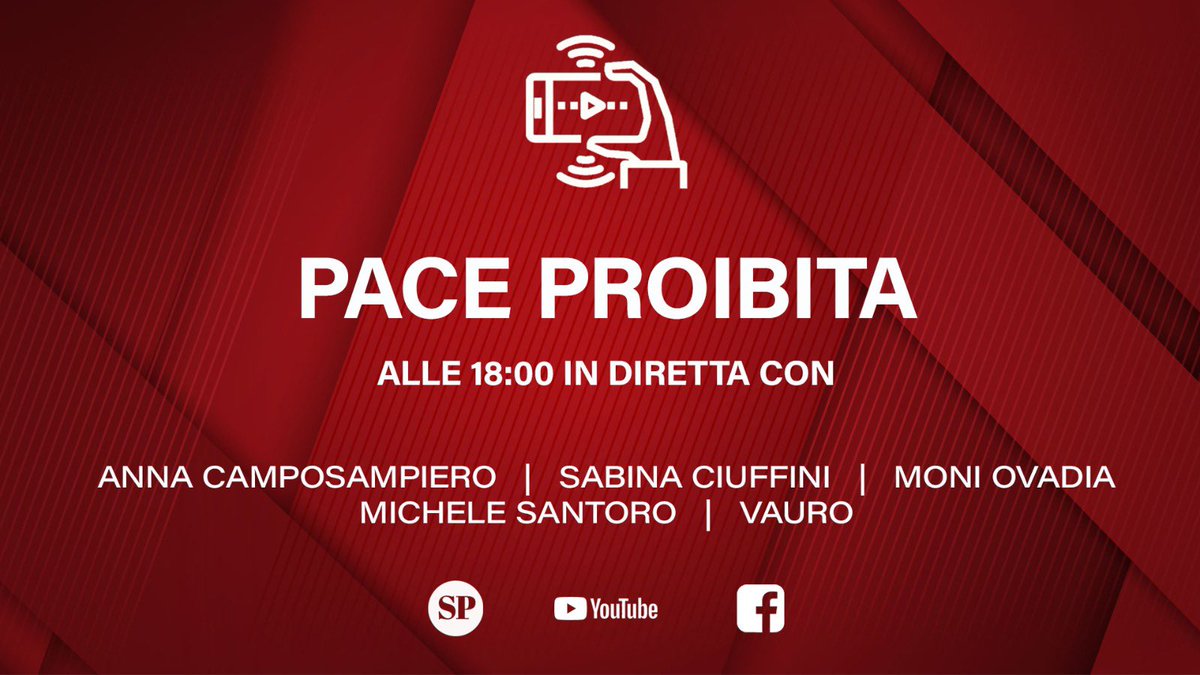 Alle 18.00 a Milano e in diretta streaming sui nostri social e APP Servizio Pubblico
