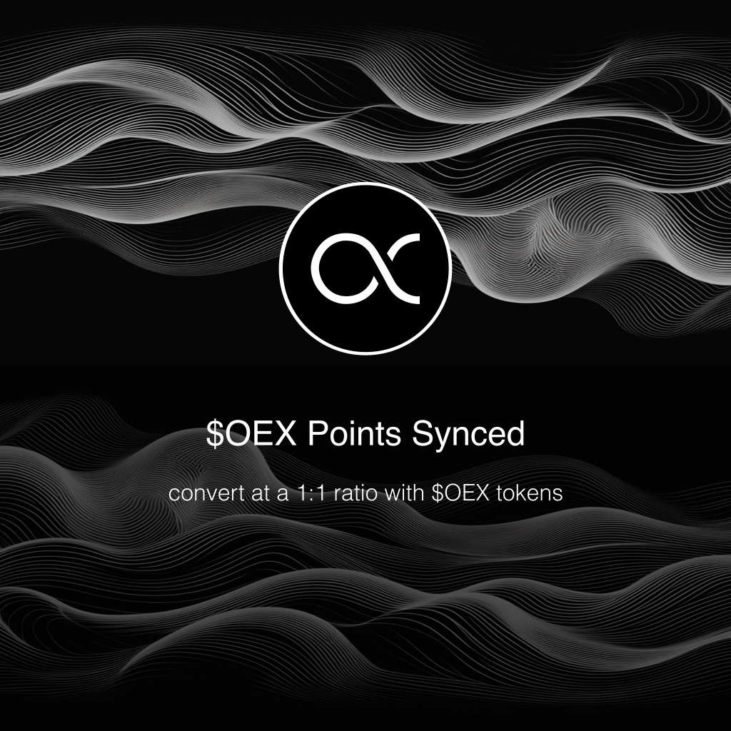 📢 Final sync of $OEX points rewards from #SatoshiApp has been completed. ♾️ Please open #OEXApp to check if your address has been successfully bound. 💯 Your $OEX points will be converted at a 1:1 ratio with $OEX tokens. 🚨 Withdrawal feature is yet to be activated and it