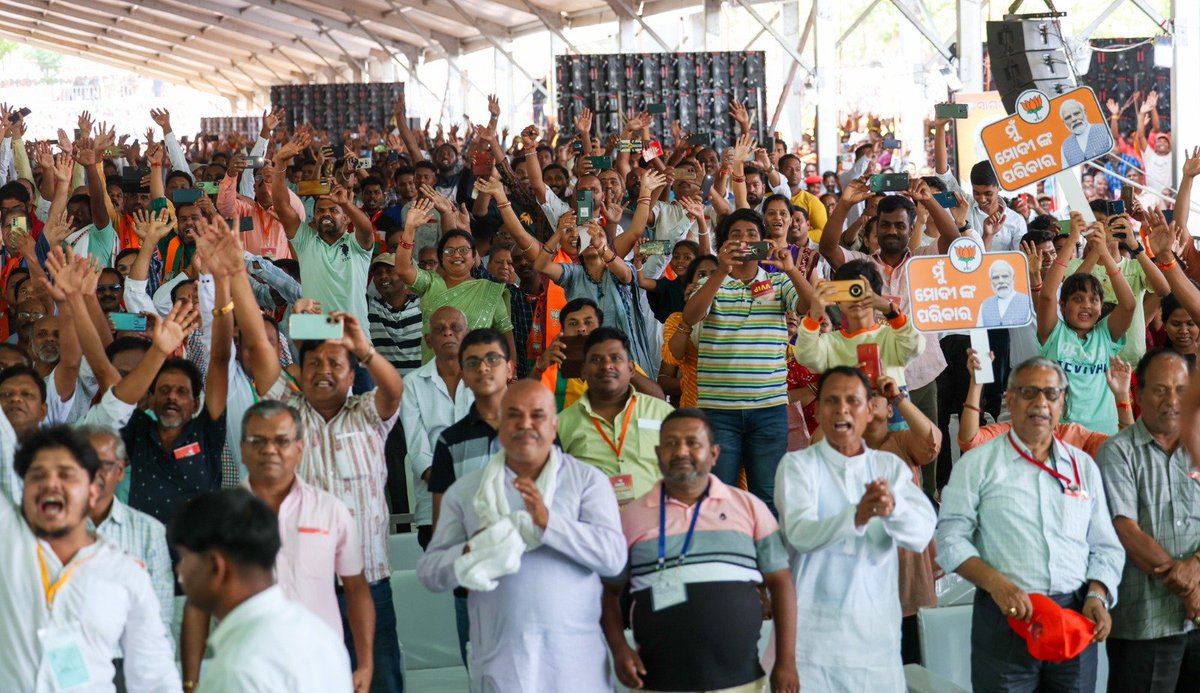 Some more pics from today’s rallies in Odisha.