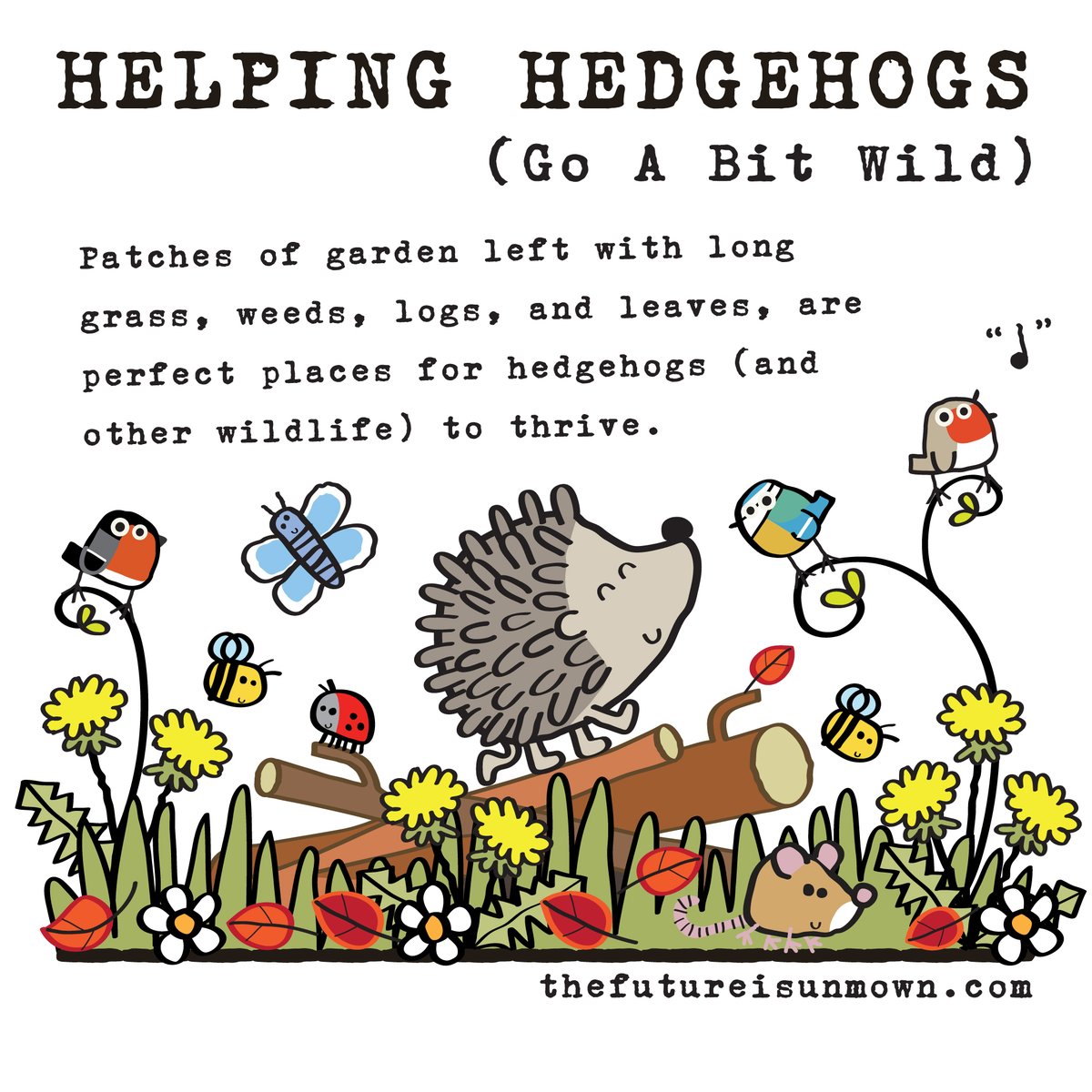 Have a happy day! 🦔💚 #hedgehogweek #hedgehogawarenessweek #welcomewildlife #wildlifegarden #thefutureisunmown