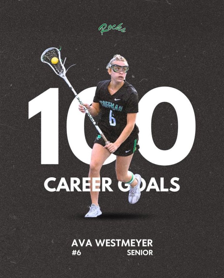 ☘️ Congrats to @avawesty06 on reaching the 100 career goal milestone! 💚 #RockPride