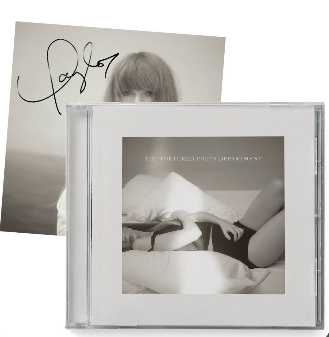📯SIGNED CD #TSTTPD GIVEAWAY 📯 WORLD WIDE 🌎 🤍 TO ENTER 🤍 ✨ Follow my account ✨ Retweet and like this post ✨ Claiming TTPD track ✨ Extra entry follow IG “ayraswiftie” Giveaway ends May 31st 🕊️ May Tayvodoo be with you 🫶🏻 #TaylorSwift #Swiftie