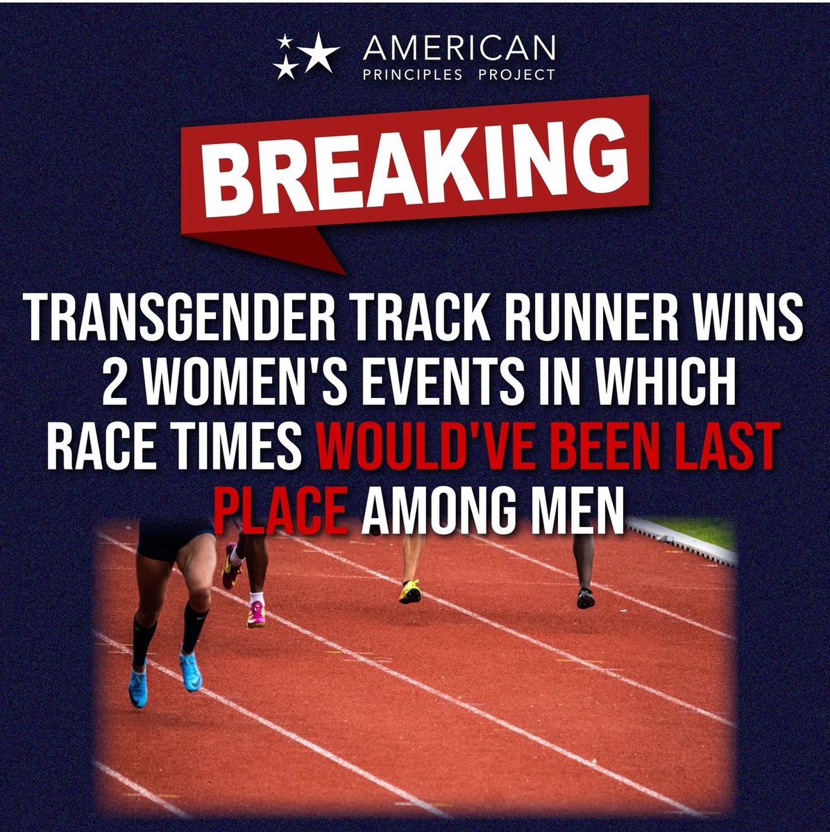 Men and women aren't biologically the same.
No Trans 'Women' In Female Sports.
#SaveWomensSports