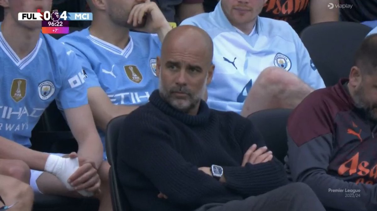 Pep guardiola after destroying yet another premier league side ..!!

#FULMCI