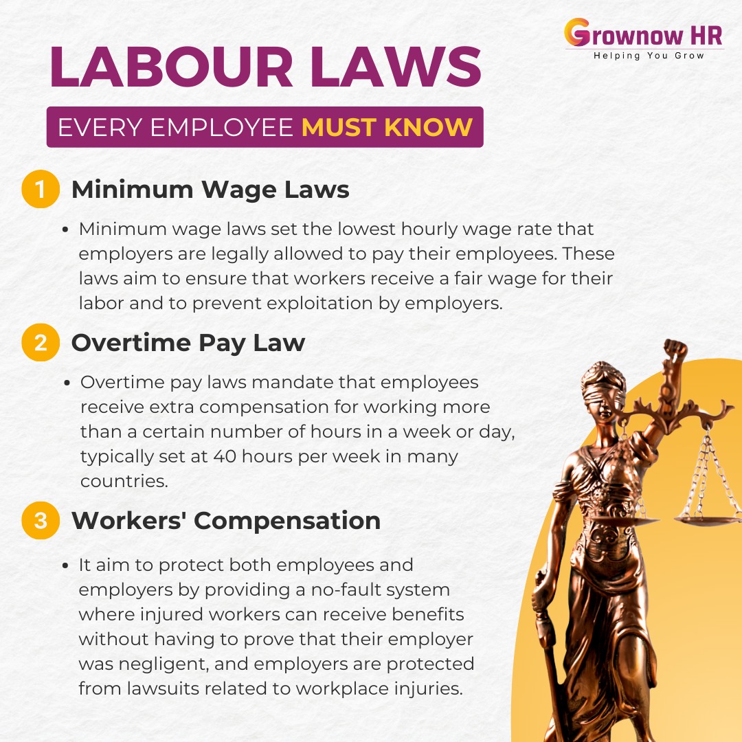 Empower yourself with essential knowledge into these must-know laws for employees, ensuring your rights are protected and your workplace is fair and just.

To know about us please visit grownowhr.com

#Grownowhr #HRsolutions #HumanResources #HRfirm #Interview