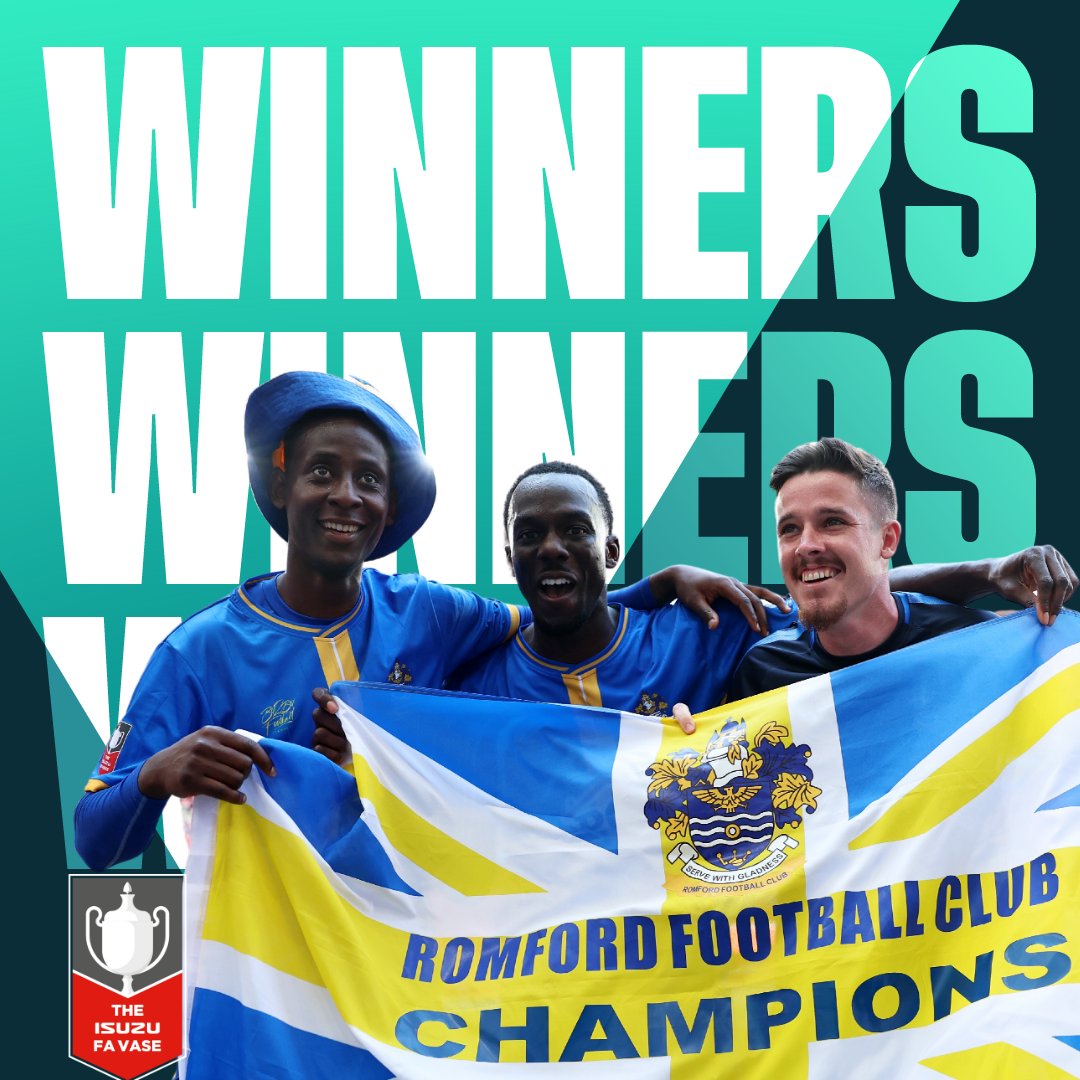 Congratulations @RomfordFC!

Isuzu #FAVase final winners 2024🏆