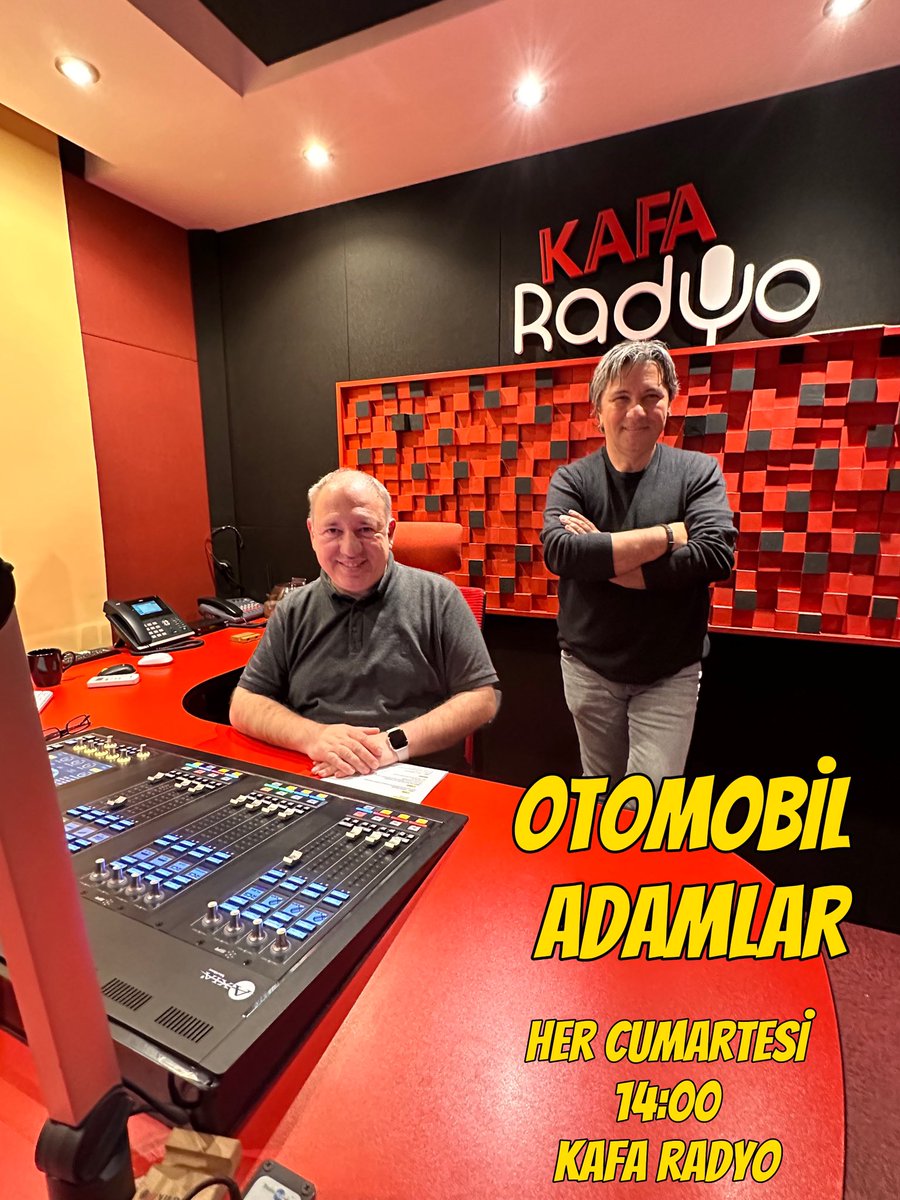 Kendi programımız diye demiyorum ders gibi programlar yapıyoruz valla 😊 @hbolkan ile birlikte her Cumartesi Kafa Radyo’da Otomobil Adamlar’da otomotiv dünyasına ait ne varsa konuşuyoruz. Programı kaçıranlar için tekrarı ve ilk günden bugüne tüm arşiv Spotify, Souncloud ve