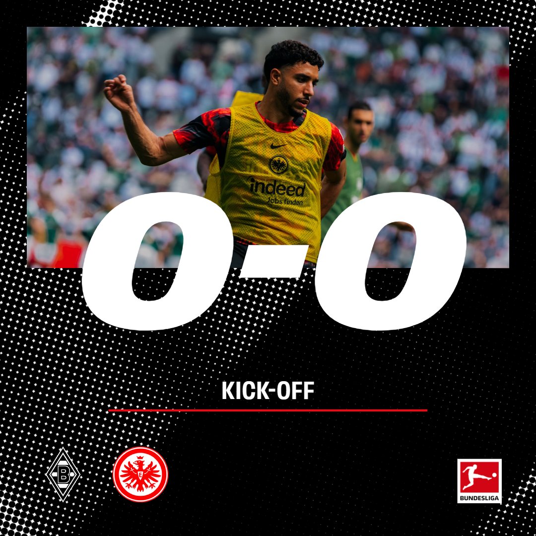 And we're off! ♨ ⏰ 1' | #BMGSGE 0-0 | #SGE