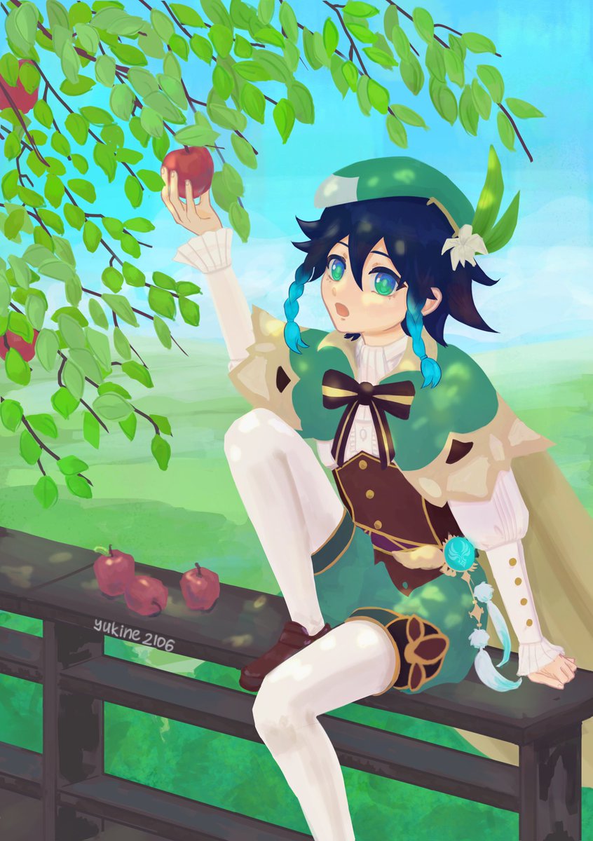 a_reality_0's tweet photo. I would enjoy eating apples while basking in the sun with him
#Genshin_Impact #Genshin #genshinimpactfanart #Venti #digitalart #art https://t.co/KgGW5iIrM5