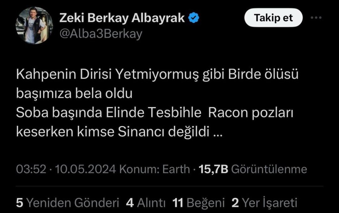 Ankara Ülkü Ocakları yöneticisi Zeki Berkay Albayrak'ın Sinan Ateş'in öldürülmesine ilişkin paylaşımı gündem oldu.