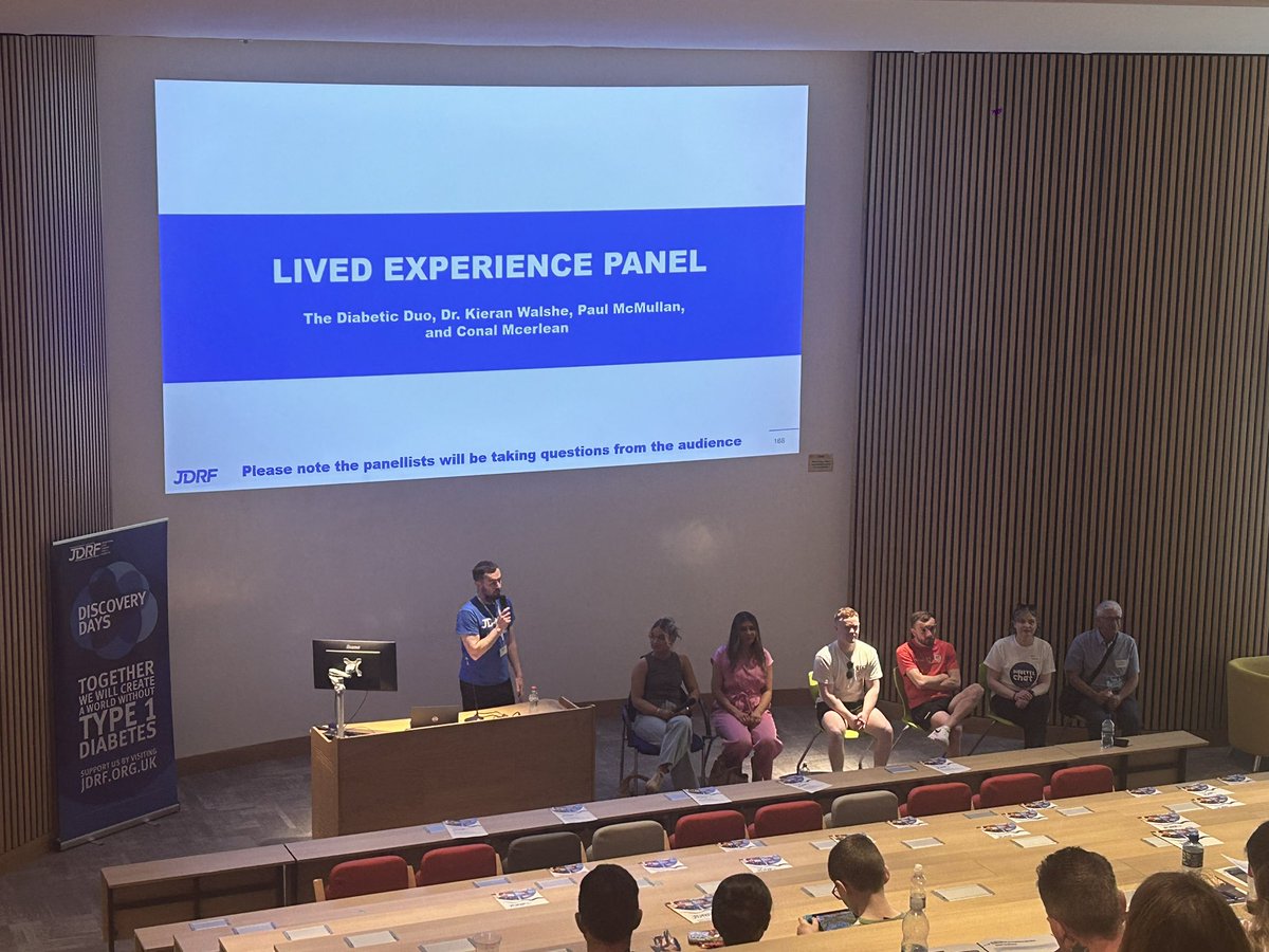 Final session of the day #LivedExperience @JDRFUK We are nothing without the community and the power of community and patient voice. So proud this is such an important part of our #DiscoveryDay #Derry #T1D #Type1Diabetes #GBDoc #NIDoc