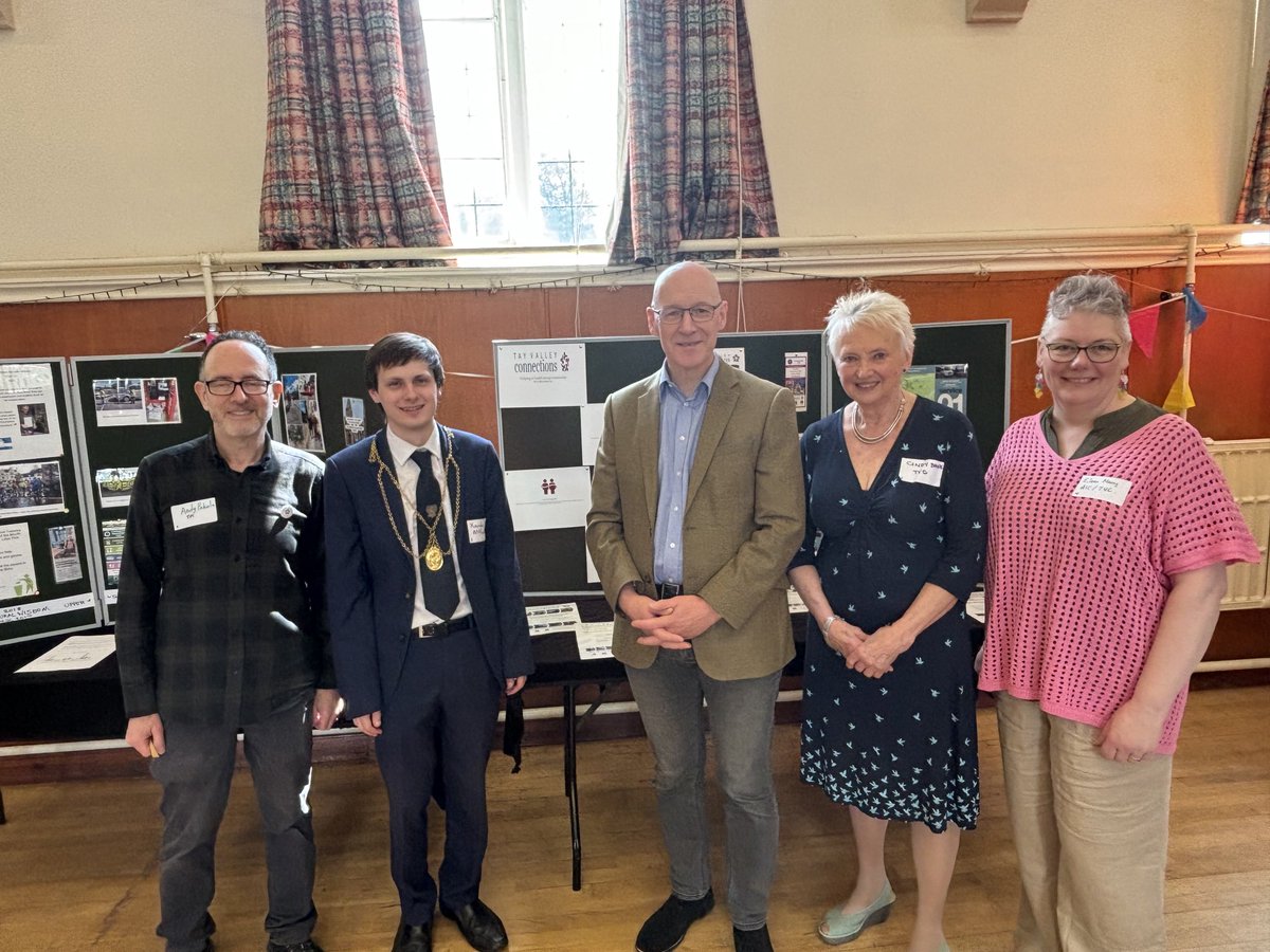 Lovely to attend the launch of Tay Valley Connections in #Aberfeldy - a fabulous group linking volunteers in the Highland Perthshire area.