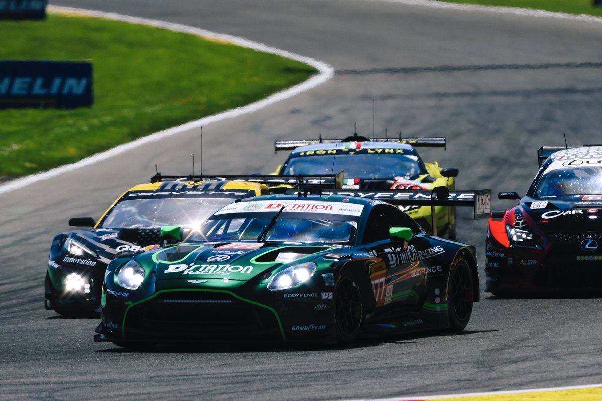 The 6 Hours of Spa is a fierce challenge, but one third of the way through and both the Aston Martin Vantage GT3s are well in the fight! P4. #27 Heart of Racing P11. #777 D’station Racing Click here for ⏱️💻 live.fiawec.com/en/live #AstonMartin #Vantage #WEC #6HSpa