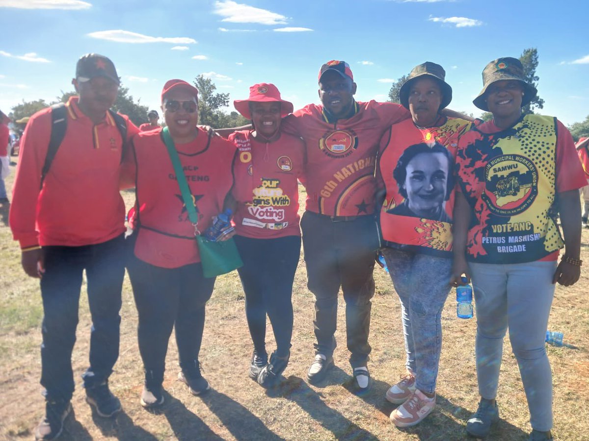 SACP Gauteng Provincial Deputy Chairperson, Cde Lama Peega with YCLSA Ruth First Brigade.