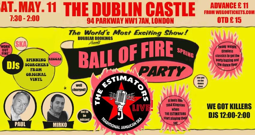 Tony Gleed (@tonybugbear) on Twitter photo The Best Party in Town Tonite <a href="/DublinCastle/">The Dublin Castle</a> Sat 11 May
<a href="/Theestimators/">The Estimators</a> with DJs Paul & Mirko plus DJs <a href="/TonyBugbear/">Tony Gleed</a> This show will be filmed for posterity- so mek sure ya get yer gorgeous puss on the screen! Cheaper here - <a href="/WeGotTickets/">WeGotTickets</a>
<a href="/ReggaeSka_Music/">Reggae & Ska Music</a> <a href="/SkaFestival/">LondonIntlSkaFest</a> The Best Party in Town Tonite <a href="/DublinCastle/">The Dublin Castle</a> Sat 11 May
<a href="/Theestimators/">The Estimators</a> with DJs Paul & Mirko plus DJs <a href="/TonyBugbear/">Tony Gleed</a> This show will be filmed for posterity- so mek sure ya get yer gorgeous puss on the screen! Cheaper here - <a href="/WeGotTickets/">WeGotTickets</a>
<a href="/ReggaeSka_Music/">Reggae & Ska Music</a> <a href="/SkaFestival/">LondonIntlSkaFest</a>