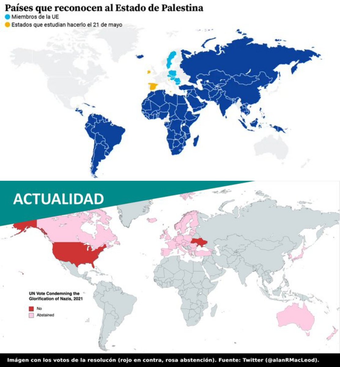 Son los mismos, los que aún no reconocen a Palestina y los que no condenan al nazismo...!!