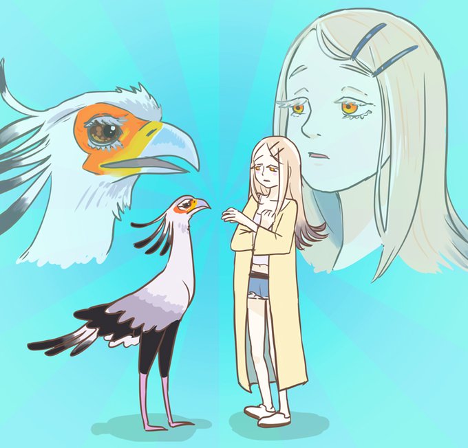 「bird blonde hair」 illustration images(Latest)