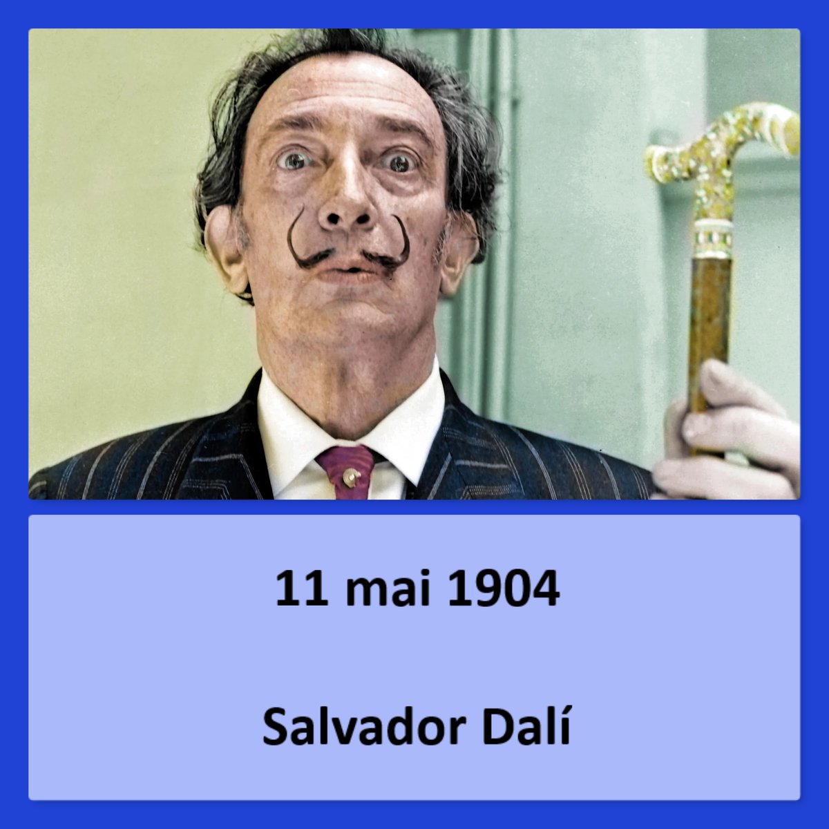 #naissanceshistoriques #histoire #anniversairesdenaissance #11mai1904 #figueras #espagne #salvadordalí #peintre #sculpteur #graveur #scénariste #écrivain #peinture #surréalisme  #federicogarcíalorca #luisbuñuel #gala #newyork #lapersistancedelamémoire