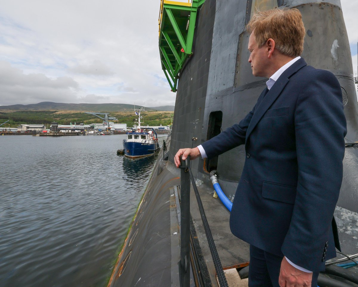 HMNB Clyde is the cornerstone of the UK’s defence. As the home of our hunter killer submarines & the nation’s nuclear deterrent, there are few places on earth more critical to the defence of freedom.  Under this government there is no question of its long & secure future.