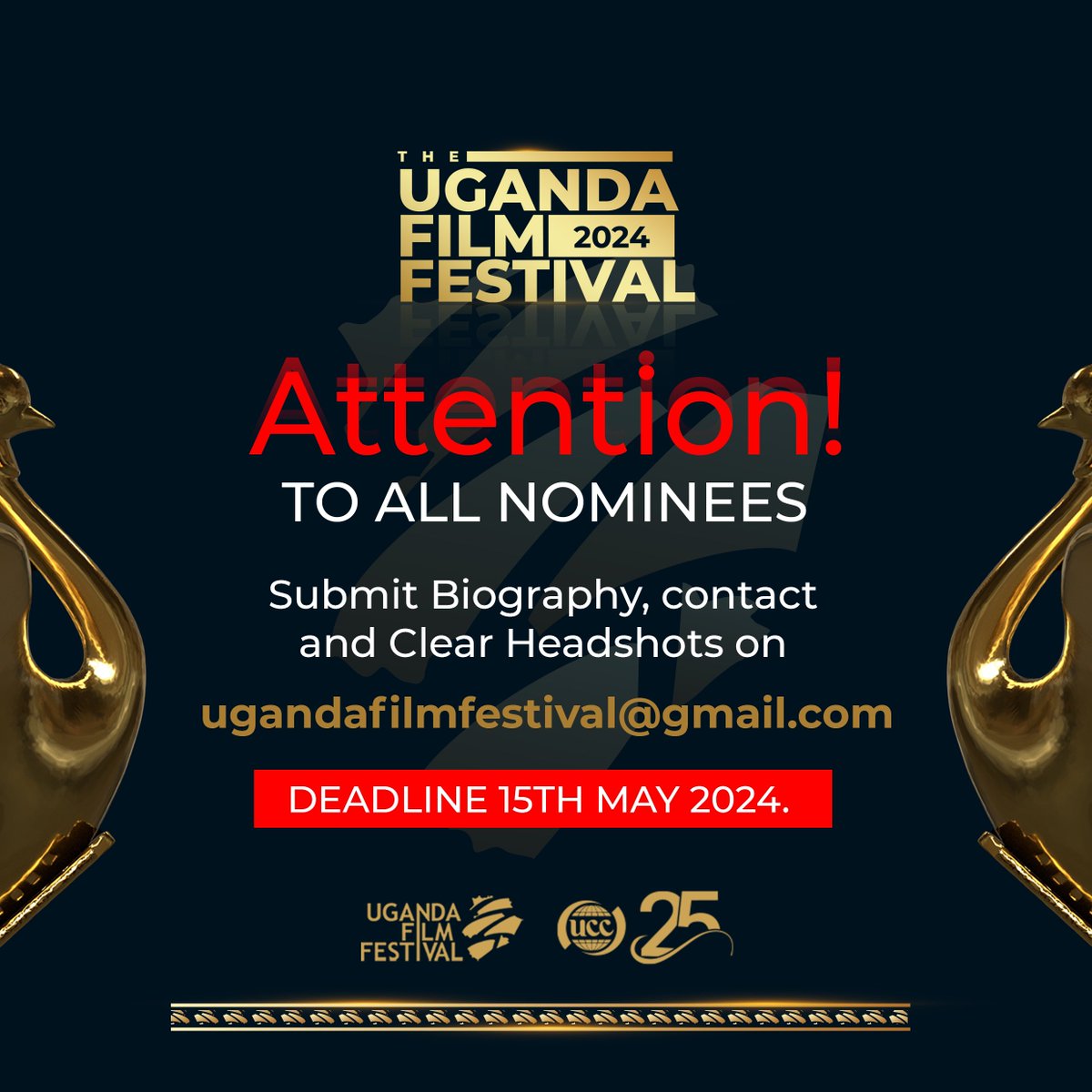 All nominees in #UFF2024 should submit their biography, contact information and clear headshots. #LocalStoriesGlobalimpact