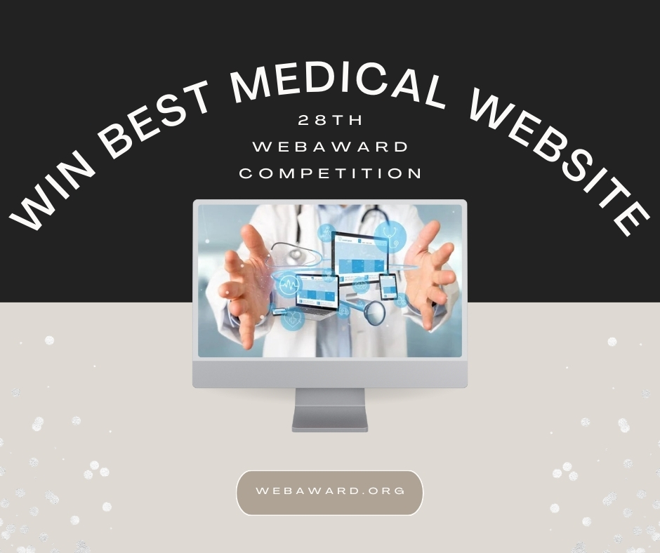 Win Best Medical Website in the @WebMarketAssoc 28th #WebAward for #WebsiteDevelopment at WebAward.org #MedicalMarketing #medicalnews #Medical #MedicalEquipment #MedicalWebsite #MedicalWebDev #Healthcaremarketing #HealthcareNews #PharmaMarketing #PharmaNews
