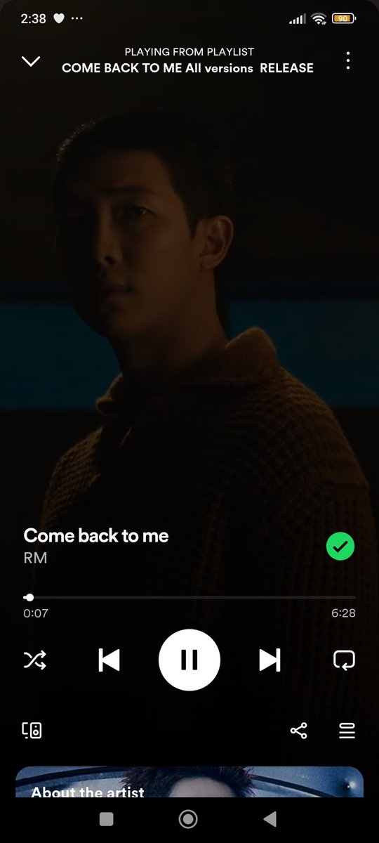 I'm still streaming, are you?

COME BACK TO ME
#Comebacktome #RM #RightPlaceWrongPerson