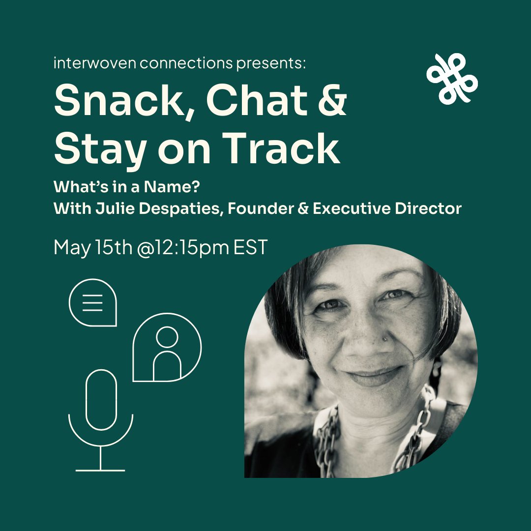 interwovenca's tweet photo. 🎉 Our name changed, but Snack and Chats stay! Join us LIVE May 15, 12:15pm EST on Facebook for a special edition with interwoven's Founder. We'll dive into our re-brand, share insights, and talk growth. Don't miss it! #SnackAndChat #Rebranding #CommunityGrowth 🌟 https://t.co/XKNDfyTcIh