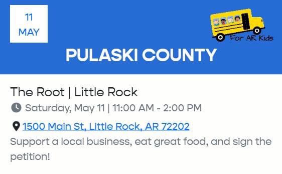 grant4arkansas's tweet photo. Petition signing locations in Central Arkansas this weekend https://t.co/OaAyLv1ejC