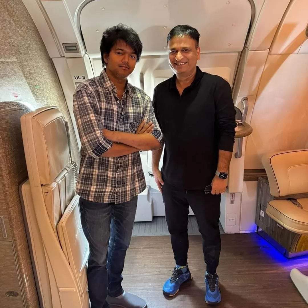 Latest pic of #ThalapathyVIJAY #TheGreatestOfAllTime @actorvijay