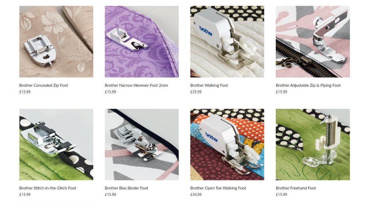Brother sewing machine feet. Just a few examples below. Many more to choose from right here. jaycotts.co.uk/collections/ma… #fabric #quilting