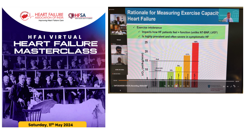 What a great initiative by @HFSA and the Heart Failure Association of India @hfai20 through this morning’s Heart Failure Masterclass, discussing the value of cardiopulmonary exercise testing with cardiologists in India. @MGHHeartHealth @MGHMedicine