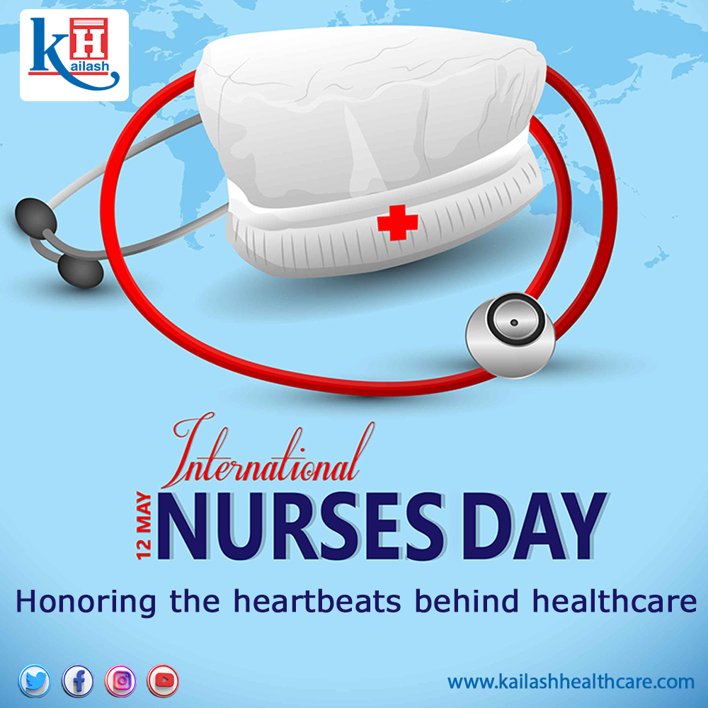 Nurses are one of the most important part of healthcare & patientcare! Honoring the dedication, empathy & compassion, Kailash Hospital wishes all the nurses a happy #InternationalNursesDay