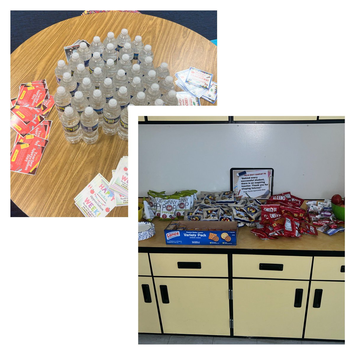 Such an amazing Teachers appreciation week!! At Walter Bickett we celebrated with food, treats and we even set up a zen room for all of our teachers to enjoy! Thank you so much to #WeddingtonMethodistChurch @southbrookch @LeeParkChurch #AntiochChurch! @AGHoulihan @Renee_McKinnon1