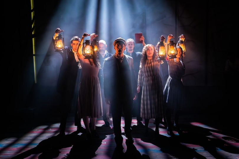 TrevorSinclair's tweet image. Tonight I went to Opening Night of Parade. Music and lyrics by Jason Robert Brown based on the true story of Leo Frank, a persecuted Jew in Atlanta who was wrongfully convicted of murder of a 13 year old girl. 
Great cast, choreography and lighting.  #Thrilling #HeartBreaking