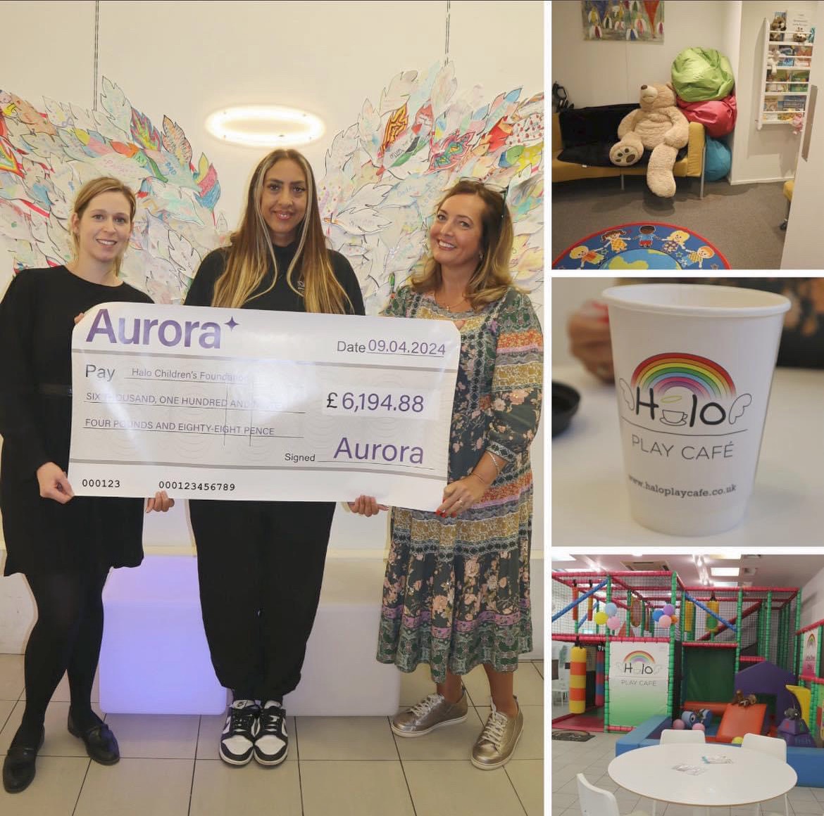 A huge thank you to everyone at <a href="/_WeAreAurora/">Aurora Managed Services</a>  for their great efforts to fundraise for us at HALO and for donating an incredible £6194.88.

We are delighted to have your support as your chosen charity and this will make a huge difference to the work we can do ✨