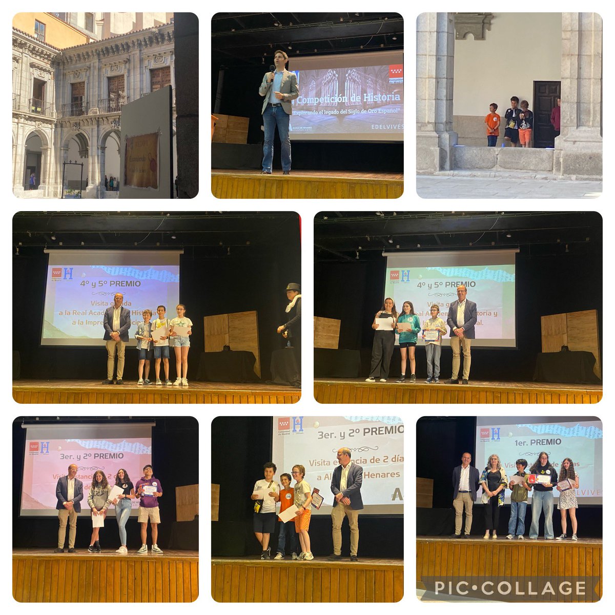 I Competición de Historia: explorando el Siglo de Oro español. El Consejero @EVicianaDuro felicita a los más de 1300 alumnos de Primaria y Secundaria que han participado en esta 1a Edición organizada por @ComunidadMadrid @IES_S_Isidro @dcerverao @sebashugon @uc3m #IF_CMadrid