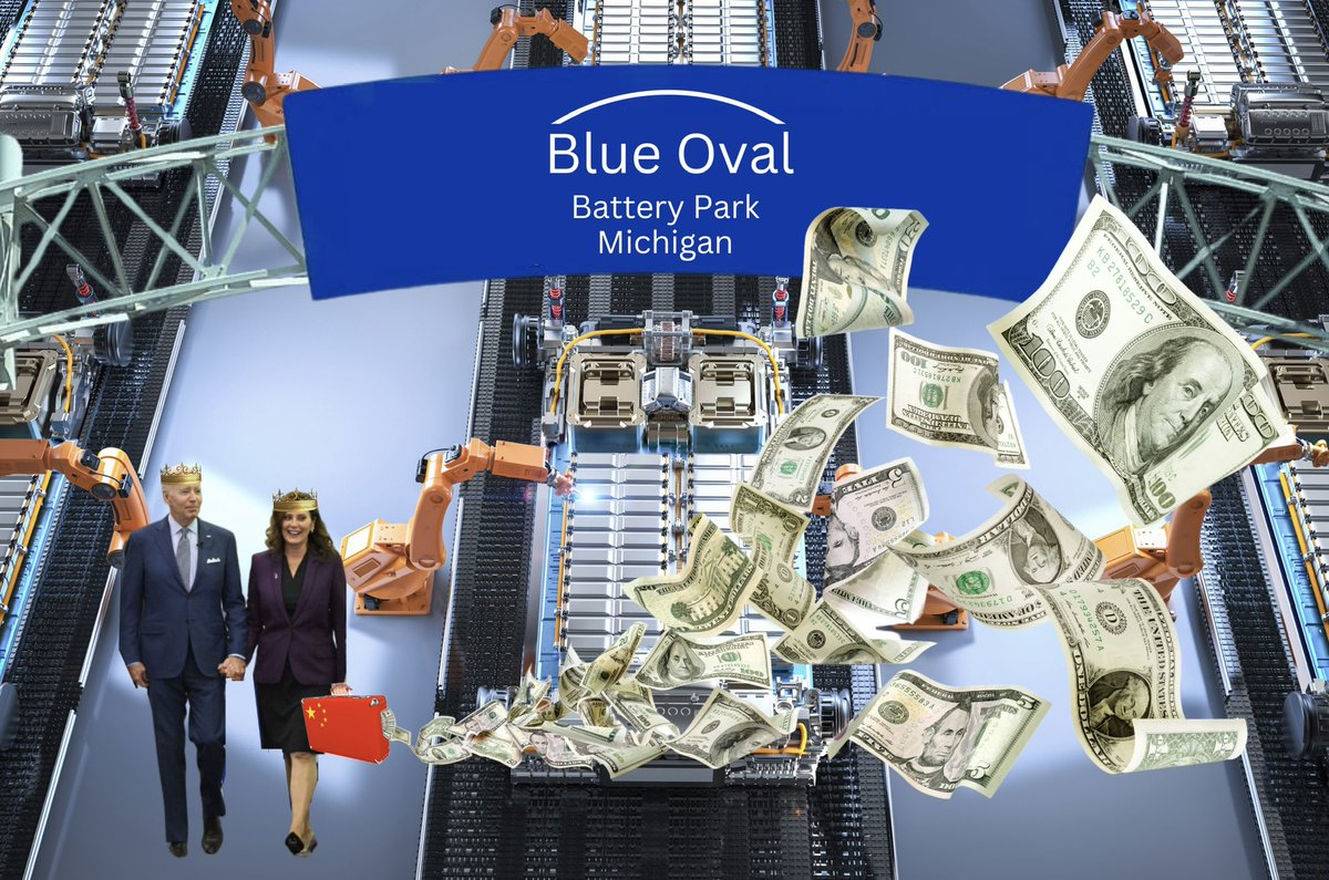 Despite Ford losing 100K on every EV they make, and cutting battery orders to catch a break, the $1.7B taxpayer funded BlueOval Battery Park in Marshall is still on the take. #PoorMichiganPays4FailedSubsidies