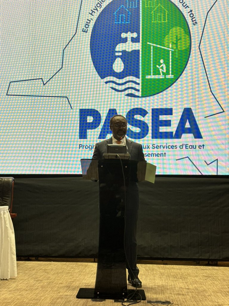 SarojJha001's tweet photo. In #Kinshasa, pleased to join Democratic Republic of Congo Minister HE Eberande Kolongele and @WorldBank Country Director @AlbertZeufack for national launch of #PASEA multi phase program for clean drinking water and sanitation to 18 million people in #DRC. https://t.co/koNb1pv8E3