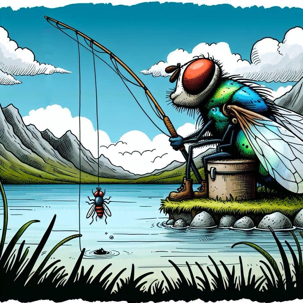 “The AI Pad” Sat May 11 2024 … a daily comic by @AddictiveAI #webcomic #webcomics #comics #dailycomic #cartoon #cartoons #fishing #flyday #flyfishing #fly #fishinglife #fish #river #fishingtrip #angler #minnesota #Mississippi #relaxing #fun #hook #dayoff